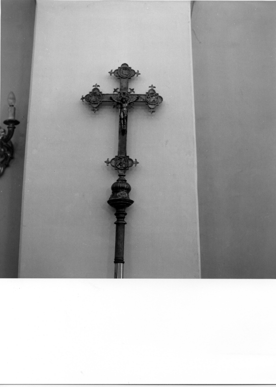 croce processionale - manifattura romana (sec. XIX)