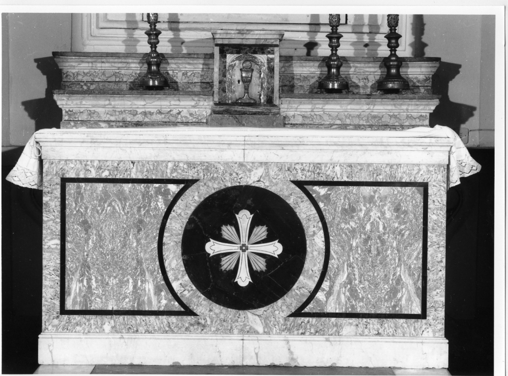 paliotto - a pannello piano, serie - ambito romano (sec. XIX)