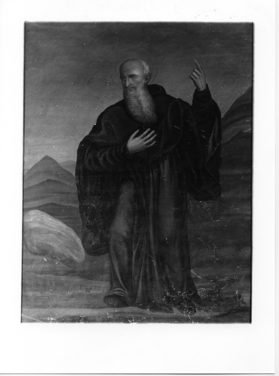 San Nonnoso, Santo vescovo (dipinto) - ambito romano (sec. XIX)