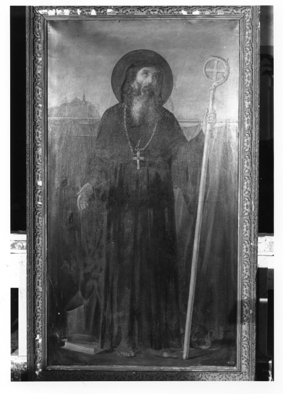 San Benedetto vescovo (dipinto) - ambito laziale (seconda metà sec. XIX)