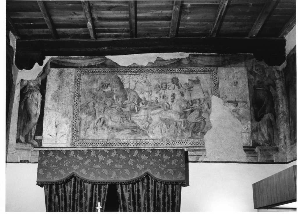 Giuditta e Oloferne (decorazione pittorica, complesso decorativo) - ambito laziale (ultimo quarto sec. XVI)