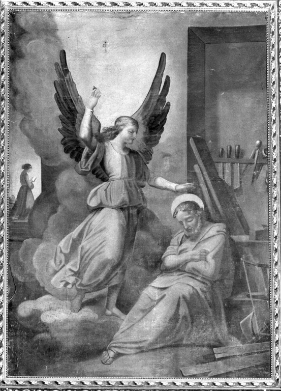 sogno di San Giuseppe (dipinto) - ambito laziale (sec. XIX)