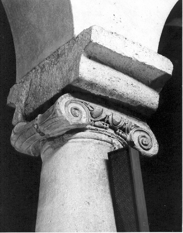 capitello ionico - ambito romano (sec. XII)