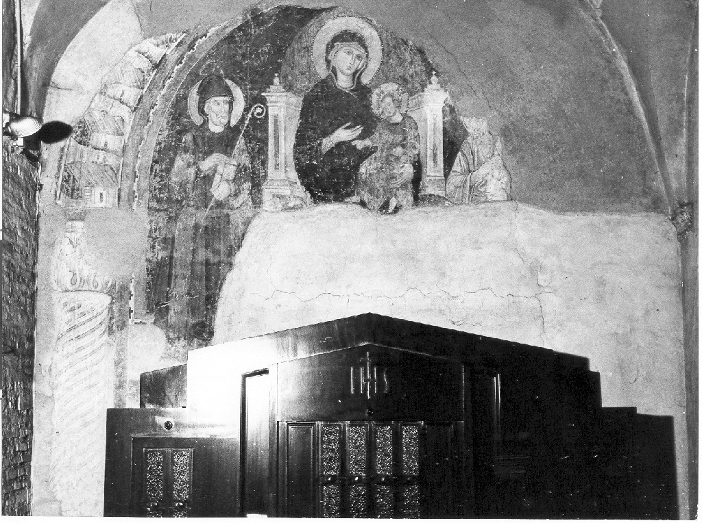 Madonna in trono e Santi (dipinto) di Maestro di S. Saba (fine sec. XIII)