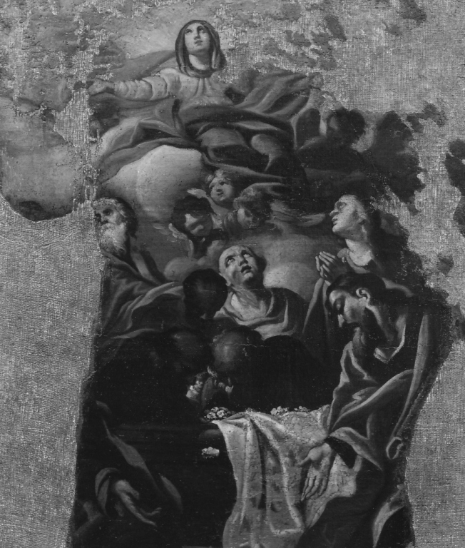 assunzione della Madonna (dipinto, frammento) - ambito laziale (prima metà sec. XVIII)