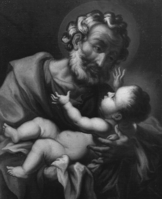 San Giuseppe e Gesù Bambino (dipinto) - ambito laziale (seconda metà sec. XVII)