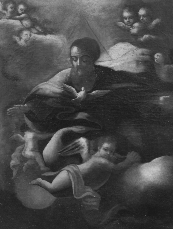 Dio Padre e colomba dello Spirito Santo (dipinto) - ambito napoletano (sec. XVIII)