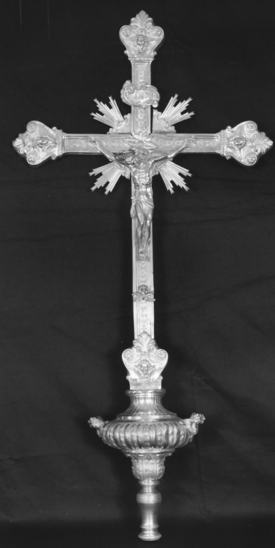 croce processionale - ambito napoletano (metà sec. XIX)