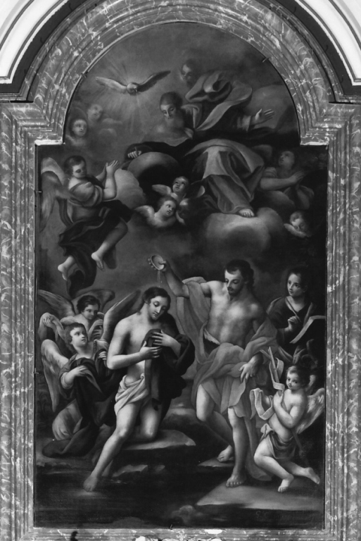 battesimo di Cristo (dipinto) di Capricci Giuseppe (sec. XVIII)
