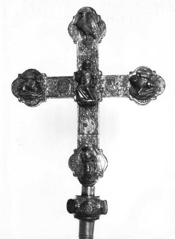 croce processionale - ambito sulmonese (sec. XV)