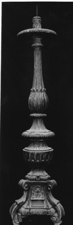 candeliere, serie - bottega romana (secc. XVI/ XVII)