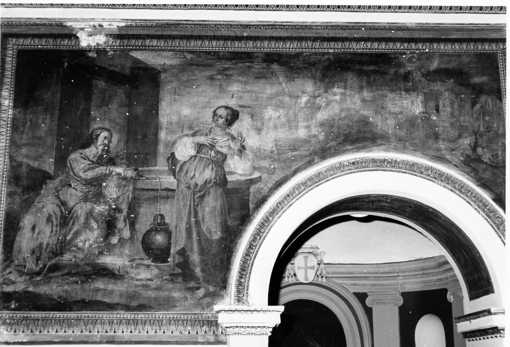 Cristo e la samaritana (dipinto) di Manenti Vincenzo (sec. XVII)