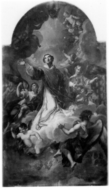 Gloria di san Lorenzo (dipinto) di Ricolosi Fratesco (sec. XVIII)