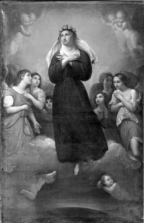 Gloria di Santa Rita (dipinto) di Capalti Alessandro (metà sec. XIX)
