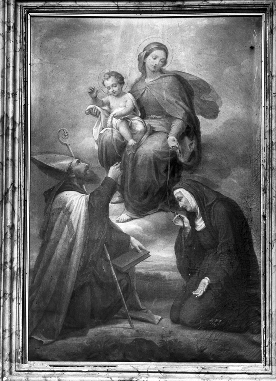 Madonna della Consolazione con Bambino e Santi Agostino e Monica (dipinto) - ambito viterbese (sec. XVIII)