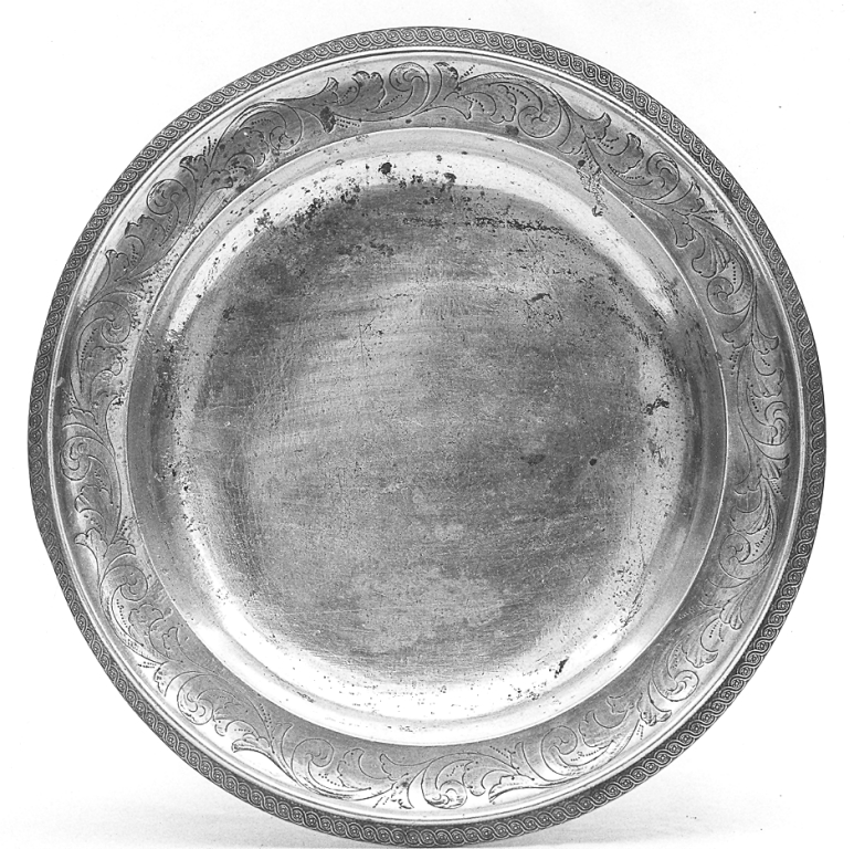piatto - bottega romana (inizio sec. XIX)