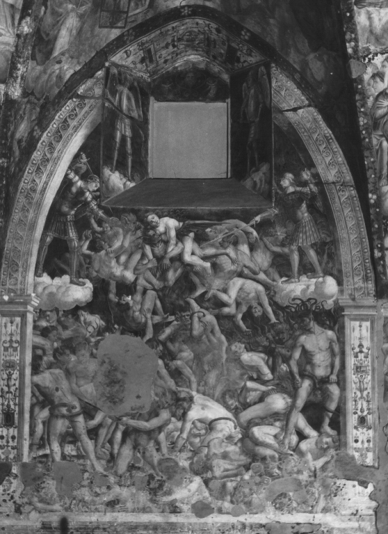 caduta dei dannati (dipinto) di Torresani Lorenzo, Torresani Bartolomeo (sec. XVI)