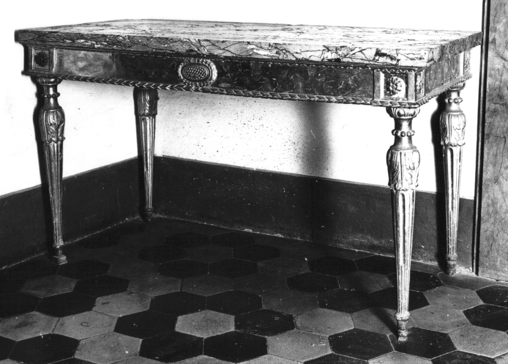 tavolo da muro - ambito laziale (fine/inizio secc. XVIII/ XIX)
