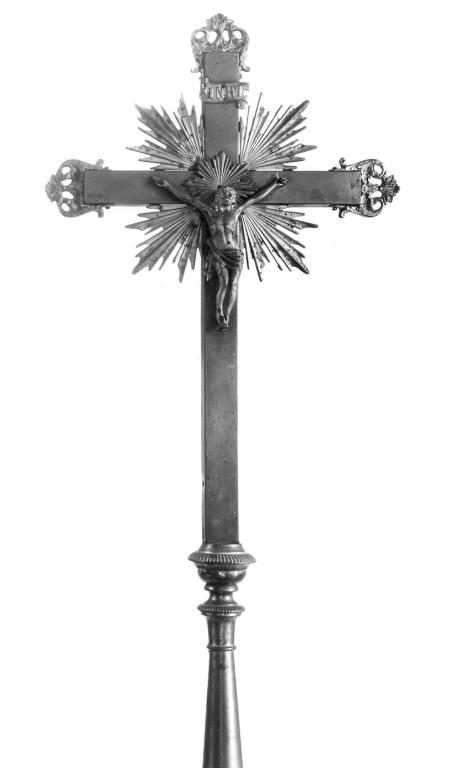 croce processionale - ambito romano (secc. XIX/ XX)