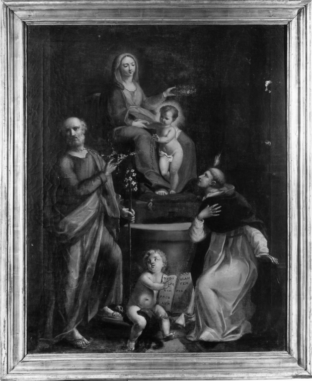 Madonna con Bambino e Santi (dipinto) - ambito laziale (sec. XVIII)