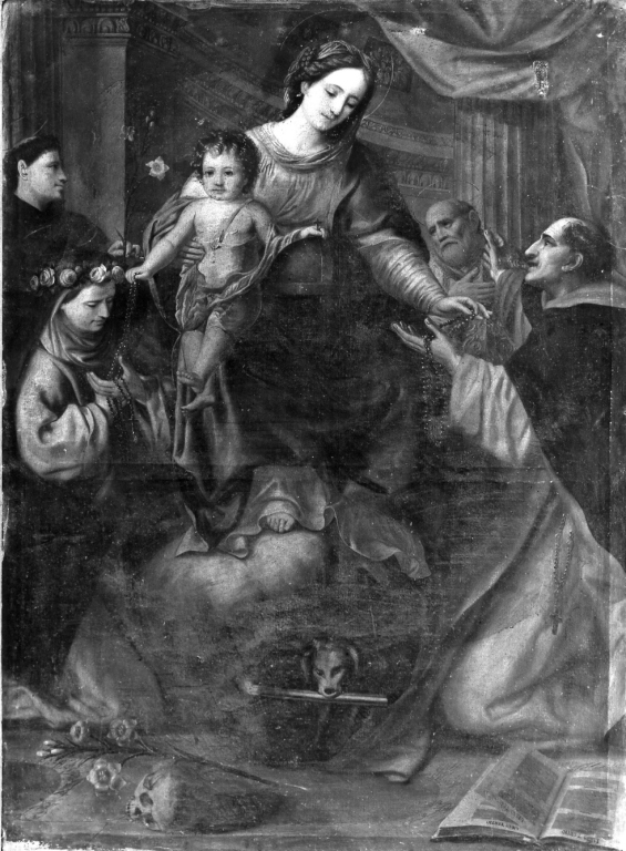 Madonna del Rosario (dipinto) - ambito laziale (sec. XVIII)