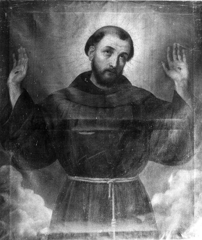 San Francesco d'Assisi (dipinto) - ambito laziale (seconda metà sec. XIX)