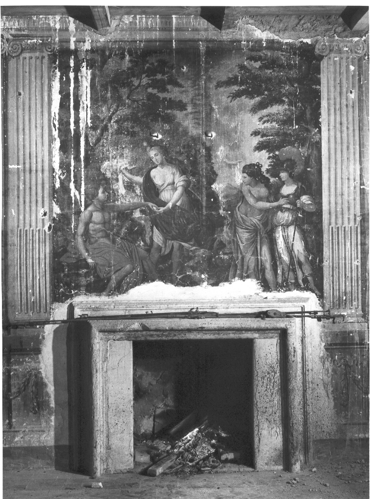 Giudizio di Paride (dipinto, complesso decorativo) - ambito Italia centrale (seconda metà sec. XVIII)