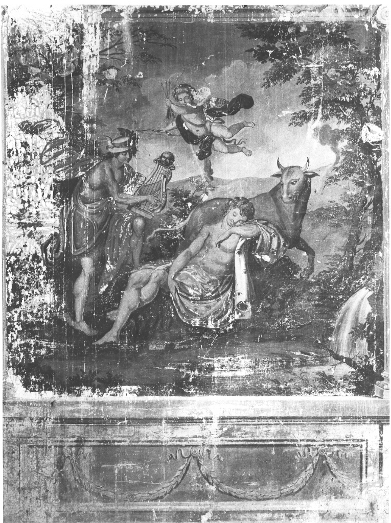 Mercurio (dipinto, complesso decorativo) - ambito Italia centrale (seconda metà sec. XVIII)
