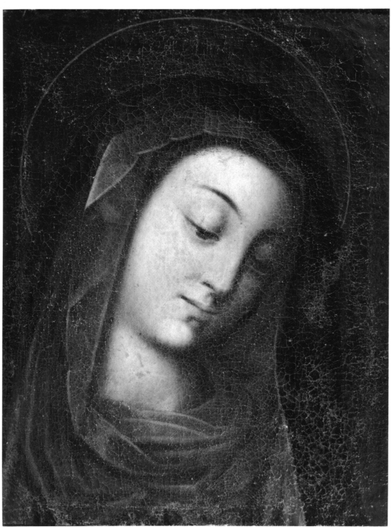 Mater Amabilis, Maria Vergine (dipinto, frammento) - ambito romano (sec. XVII)
