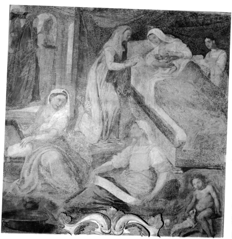 nascita di Maria Vergine (dipinto, complesso decorativo) - ambito Italia centrale (sec. XVII)