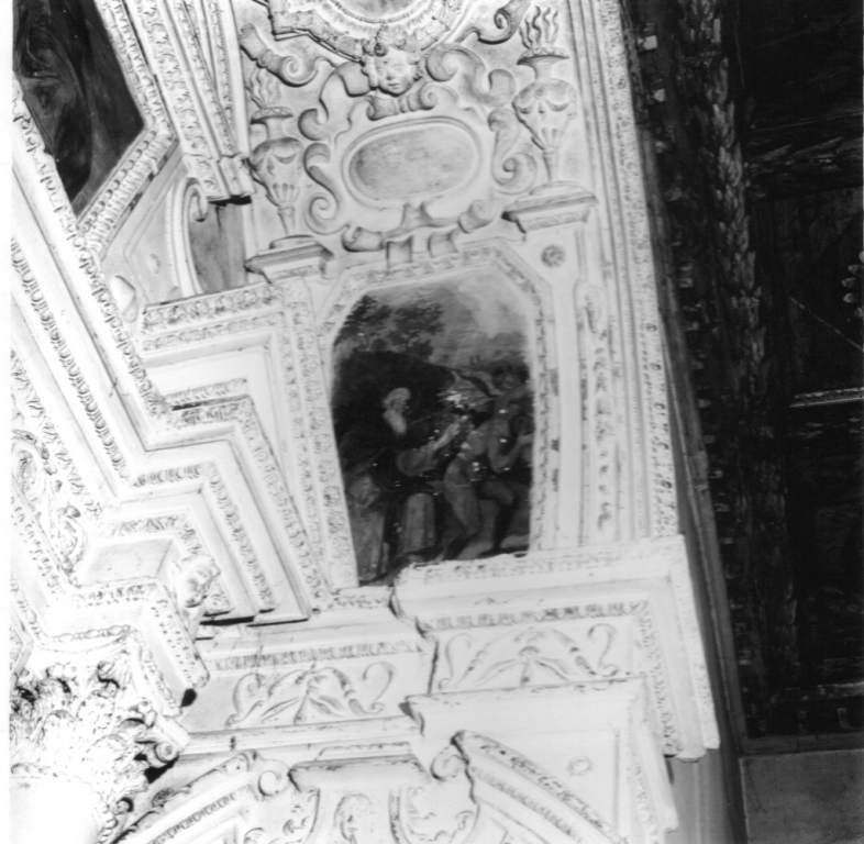 San Girolamo mette in fuga i diavoli (dipinto, complesso decorativo) - ambito romano (fine/inizio secc. XVI/ XVII)