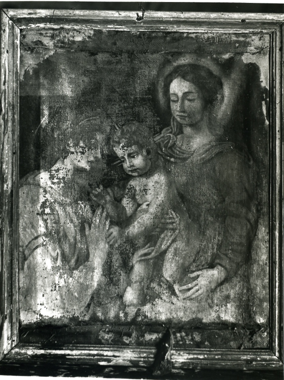 matrimonio mistico di Santa Caterina d'Alessandria (dipinto) - ambito laziale (sec. XVII)