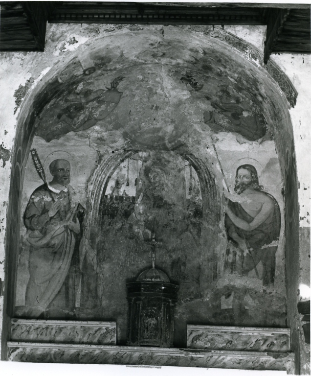 sacra famiglia con san Giuseppe e san Giovanni (dipinto) - ambito laziale (metà sec. XVII)