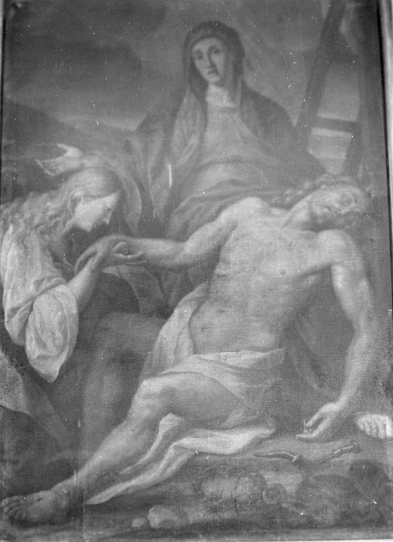 compianto sul Cristo morto (dipinto) - ambito laziale (sec. XVIII)