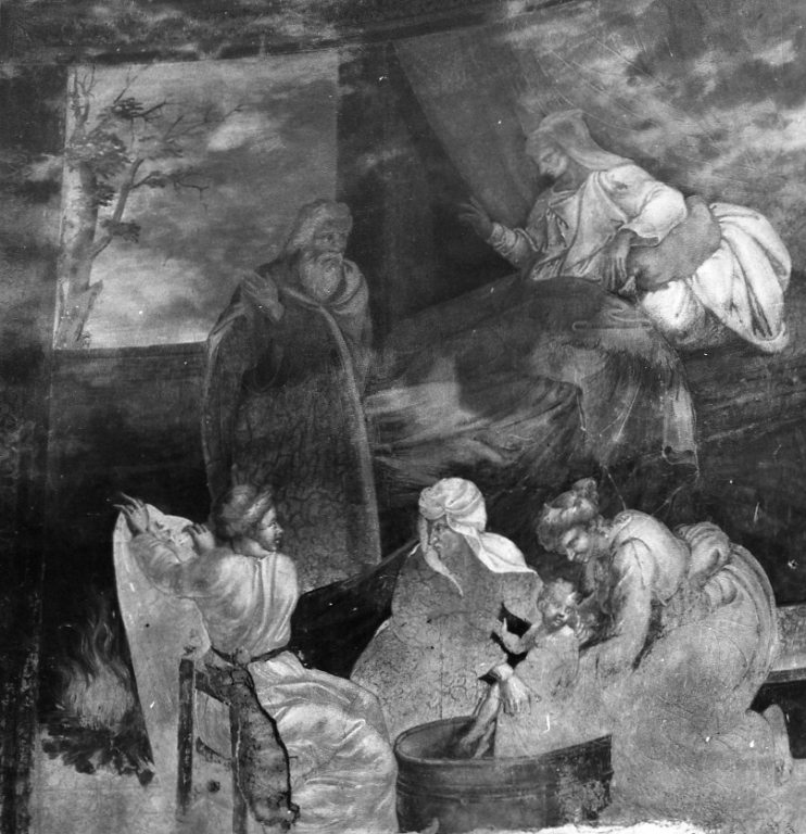 nascita di Maria Vergine (dipinto) - ambito viterbese (sec. XVI)