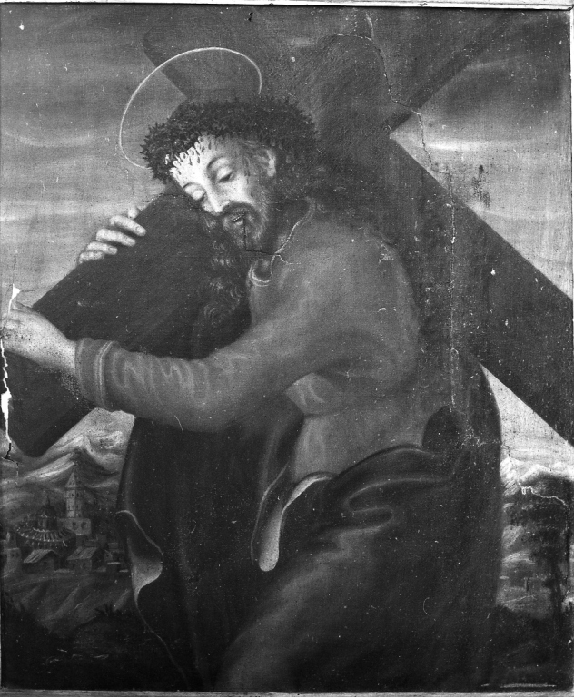 Cristo portacroce (dipinto) di Trofi Monaldo detto Truffetta (attribuito) (fine/inizio secc. XV/ XVI)