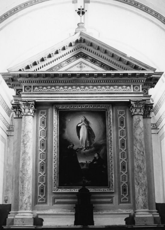 Madonna Immacolata con San Francesco e Sant'Antonio (dipinto) - ambito viterbese (sec. XIX)