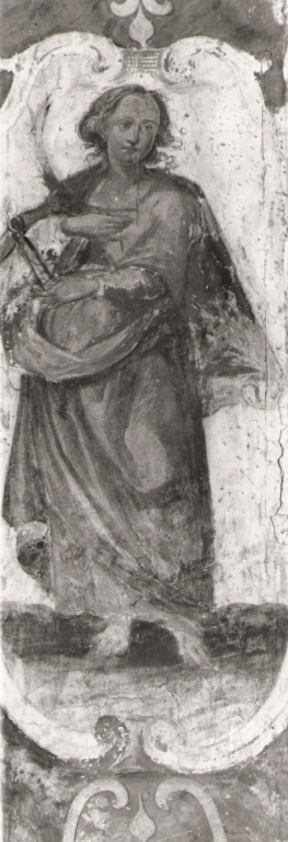 Santa martire (dipinto, complesso decorativo) di Polinori Andrea (cerchia) (metà sec. XVII)