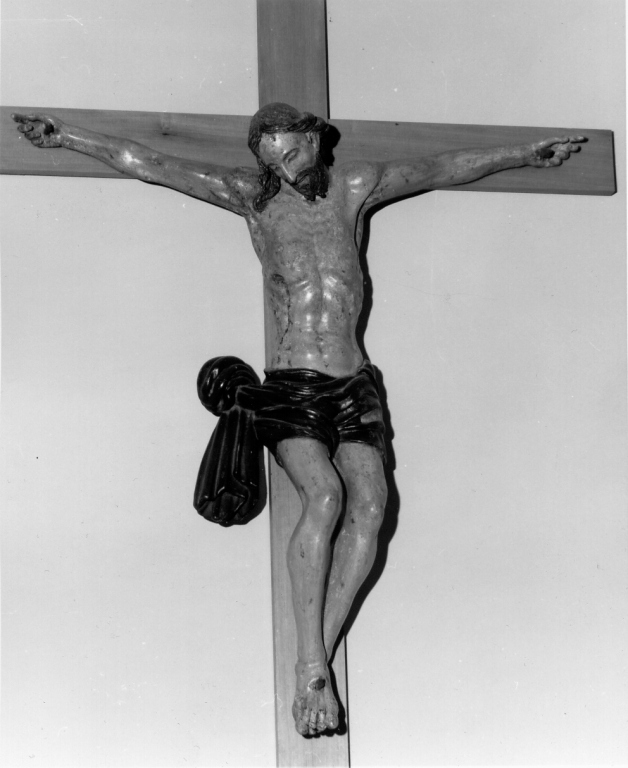 Cristo crocifisso (crocifisso) - ambito tosco-umbro, ambito laziale (secc. XVI/ XVII)