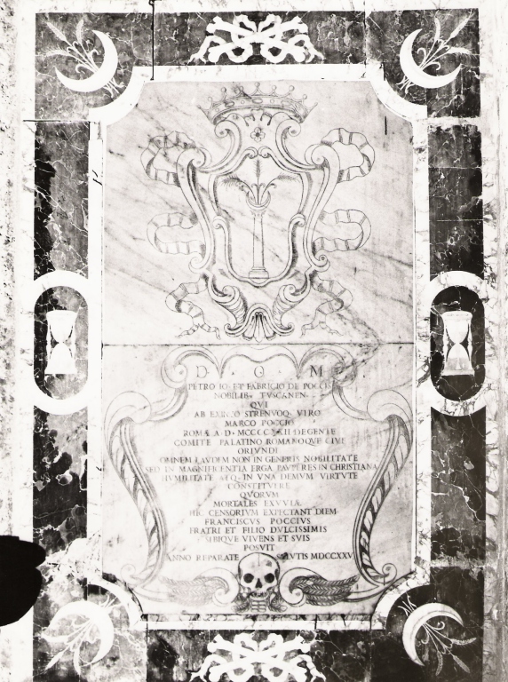 lapide commemorativa - ambito laziale (sec. XVIII)