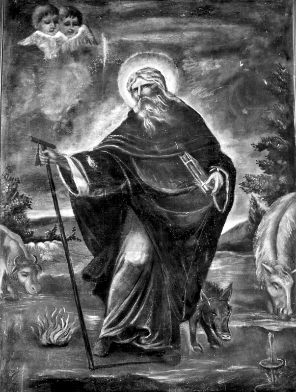 Sant'Antonio Abate (dipinto) - ambito reatino (prima metà sec. XX)