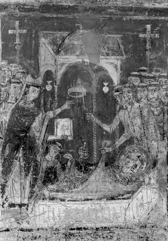 seppellimento di Santa Secondina (dipinto) di Primo Maestro di Anagni (attribuito) (sec. XIII)
