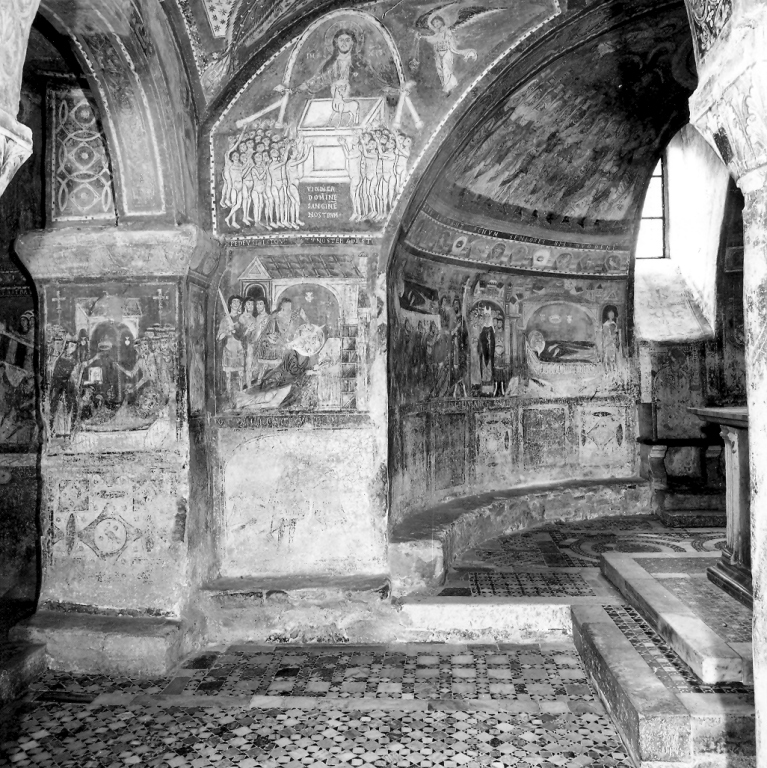 motivi decorativi geometrici; motivi decorativi a candelabra (dipinto) di Primo Maestro di Anagni (attribuito) (sec. XIII)