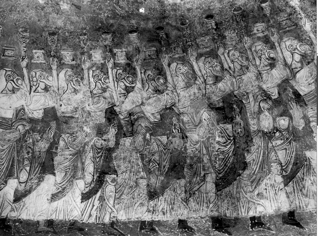 ventiquattro seniori dell'Apocalisse (dipinto) di Primo Maestro di Anagni (attribuito) (sec. XIII)