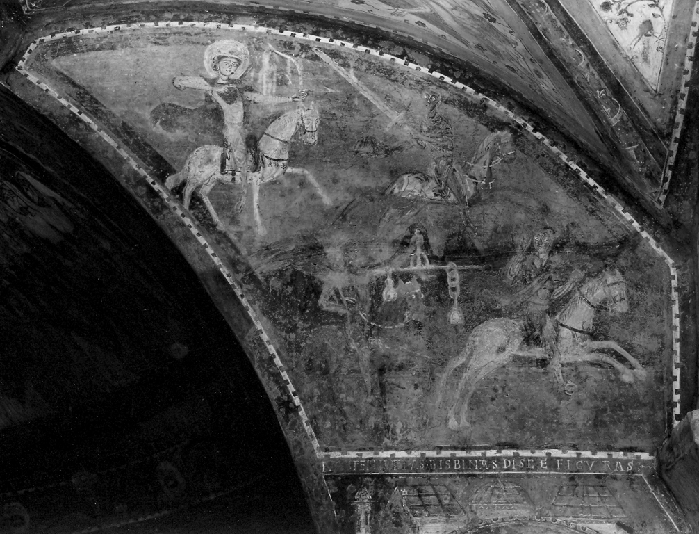 cavalieri dell'Apocalisse (apertura dei primi quattro sigilli) (dipinto) di Primo Maestro di Anagni (e aiuti) (sec. XIII)