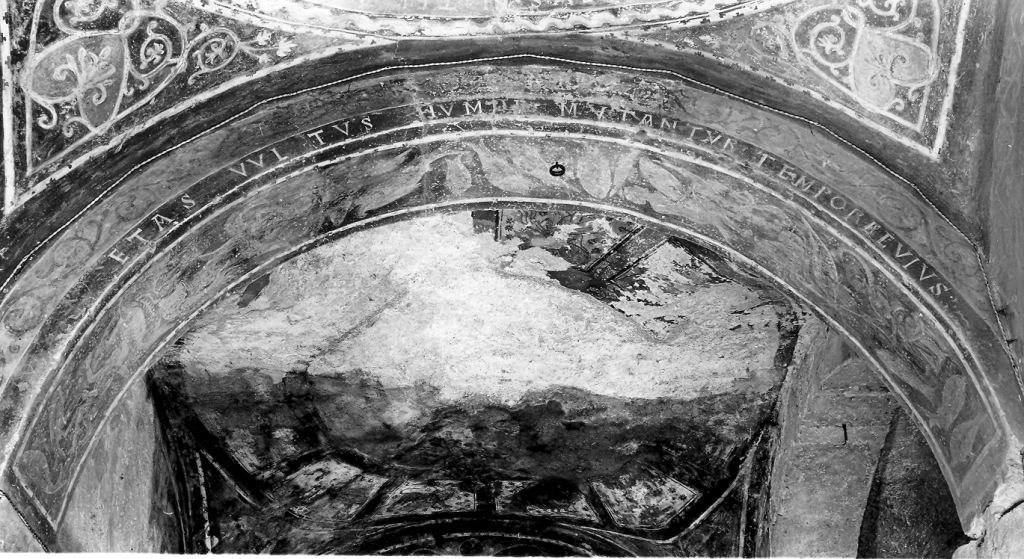 motivo decorativo con scena marina (dipinto) di Primo Maestro di Anagni (sec. XIII)