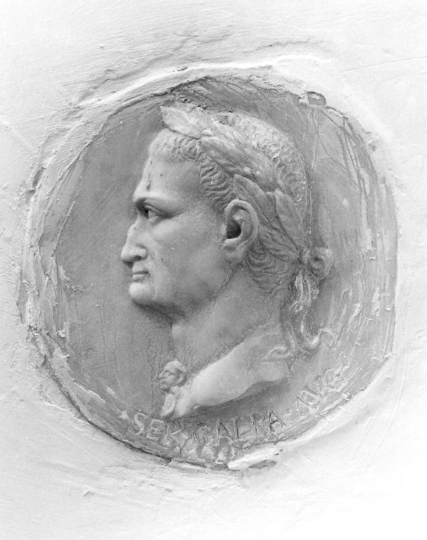 profilo dell'imperatore Galba (rilievo) - ambito laziale (secc. XVIII/ XIX)