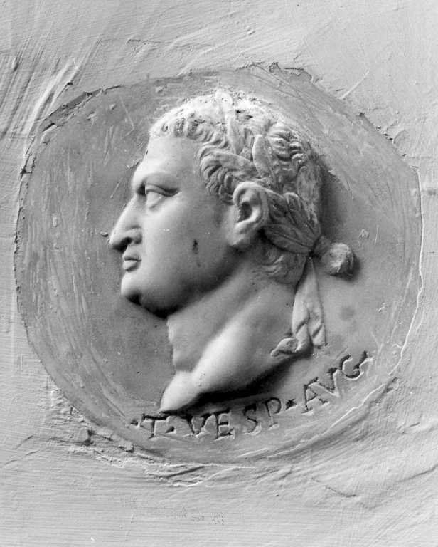 profilo dell'imperatore Vespasiano (rilievo) - ambito laziale (secc. XVIII/ XIX)