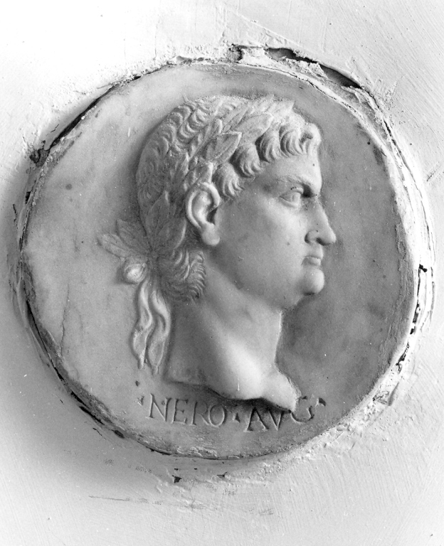 profilo dell'imperatore Nerone (rilievo) - ambito laziale (secc. XVIII/ XIX)