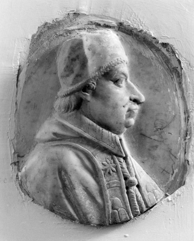 profilo di papa Clemente XI (rilievo) - ambito laziale (secc. XVIII/ XIX)